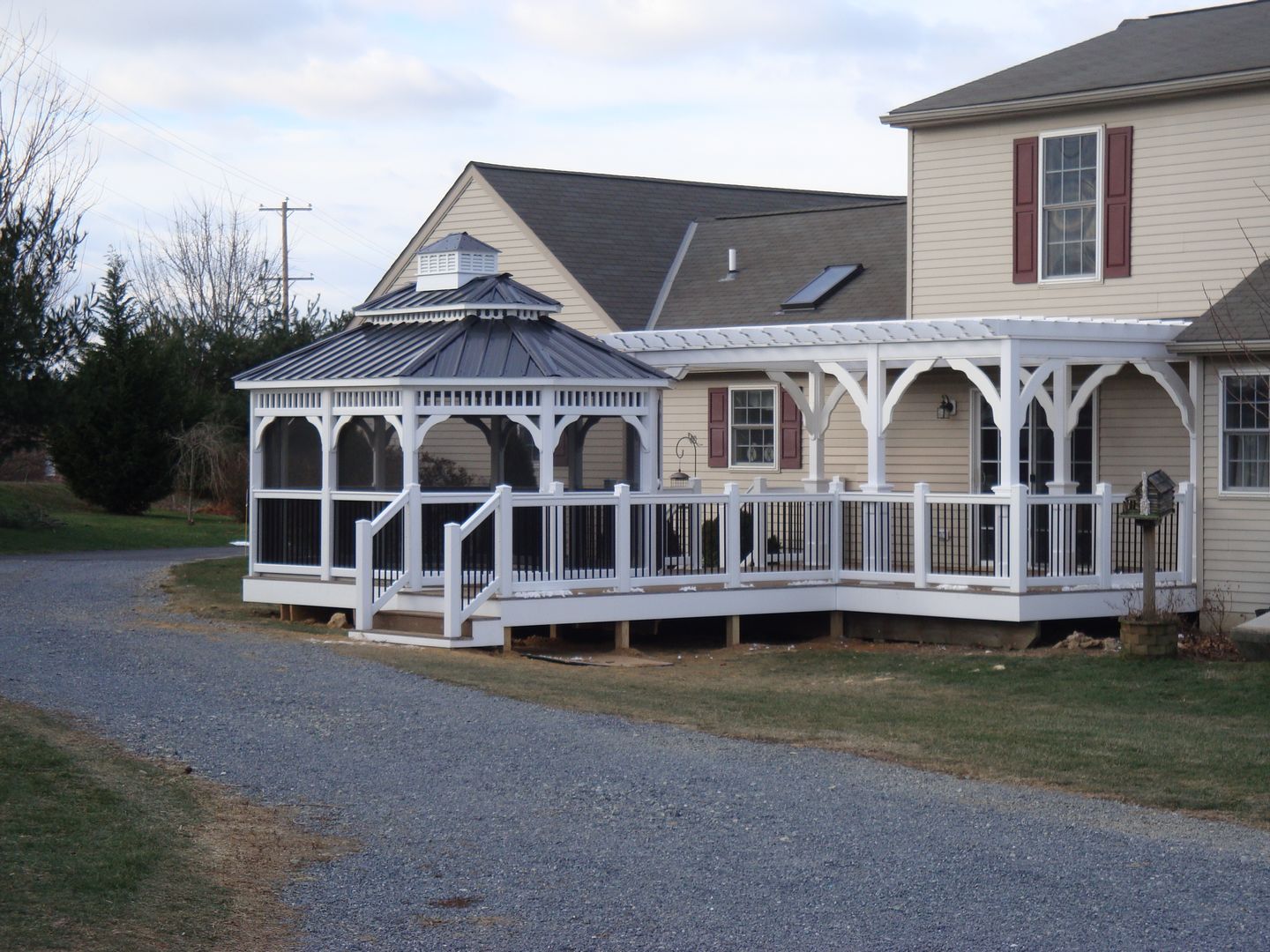 12 by 16 foot vinyl oval gazebo